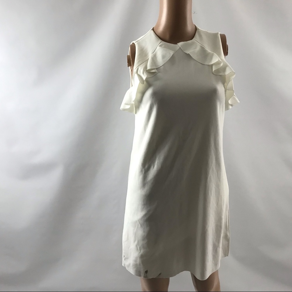 Oodji Dress Size XS Off White Ivory Sleeveless
